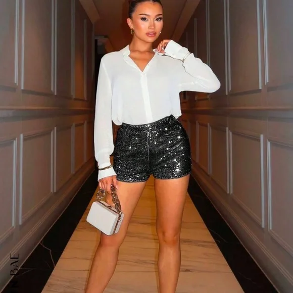 SHEIN sparkle shorts - Picture 5 of 9